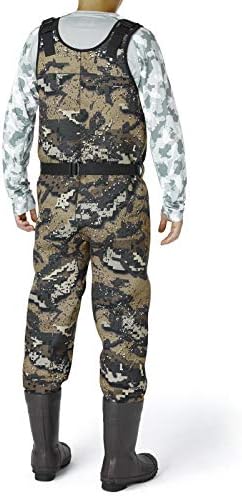 BASSDASH Bare Camo Neoprene Chest Fishing Hunting Waders for Men with 600 Grams Insulated Rubber Bootfoot - Image 3