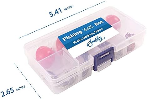 Smaky Fishing Tackle Kit Beginners Equipment 80 Pcs-Includes Fishing Hooks Bobbers Circle Octopus Hooks Sinkers| Starter Kit for Artificial and Live Baits (80-Pcs) - Image 7